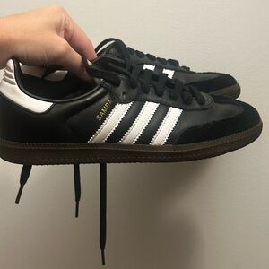 Adidas Black and White Samba Sneakers, Women’s 7.5, Excellent Condition!